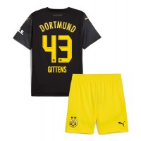 Billiga Borussia Dortmund Jamie Bynoe-Gittens #43 Barnkläder Borta fotbollskläder till baby 2024-25 Kortärmad (+ Korta byxor)